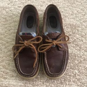 Brown Leather Sperry Boat Shoe